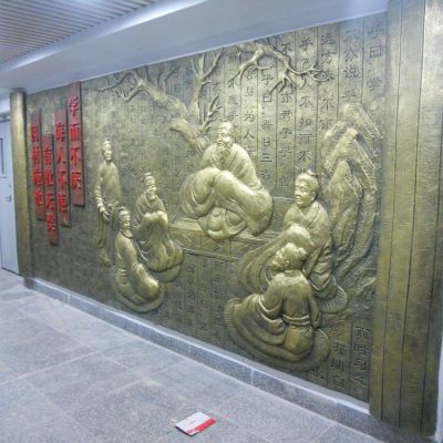 寺廟玻璃鋼銅鑄浮雕壁畫(huà)雕塑擺件