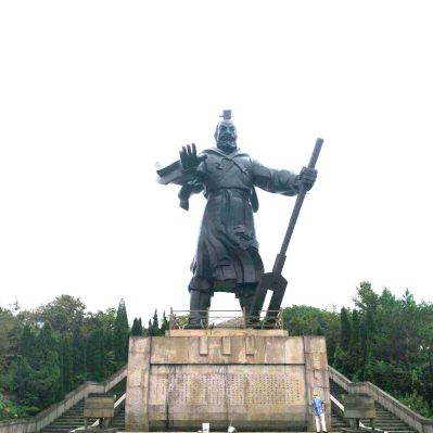 公園擺放仿古做舊大禹治水景觀青銅雕像