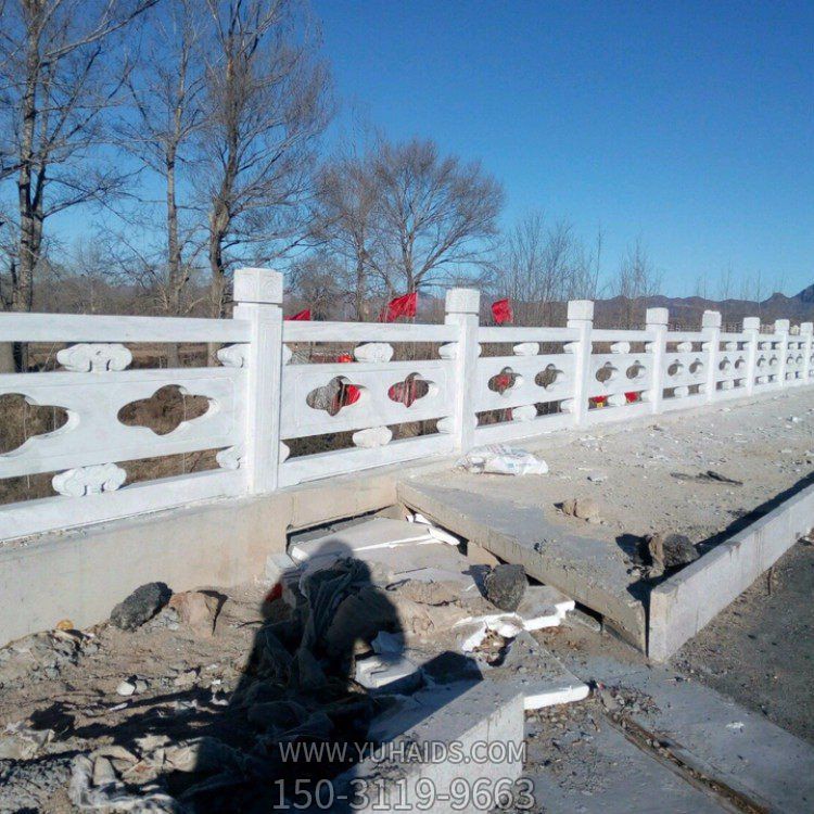 大理石砂石花崗巖石雕鏤空創意戶外河道馬路護欄圍欄雕塑