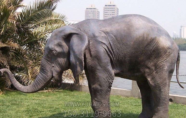 公園仿真動物景觀大象雕塑