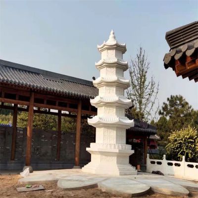 漢白玉優質石材浮雕石塔景點寺廟園林擺件雕塑