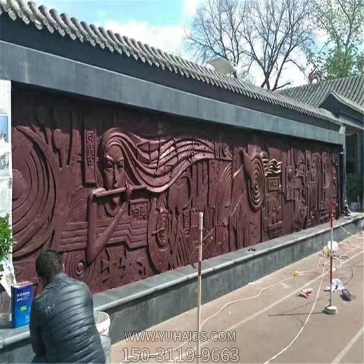 玻璃鋼仿銅浮雕雕塑大型景觀酒店迎賓環形鏤空藝術戶外落地